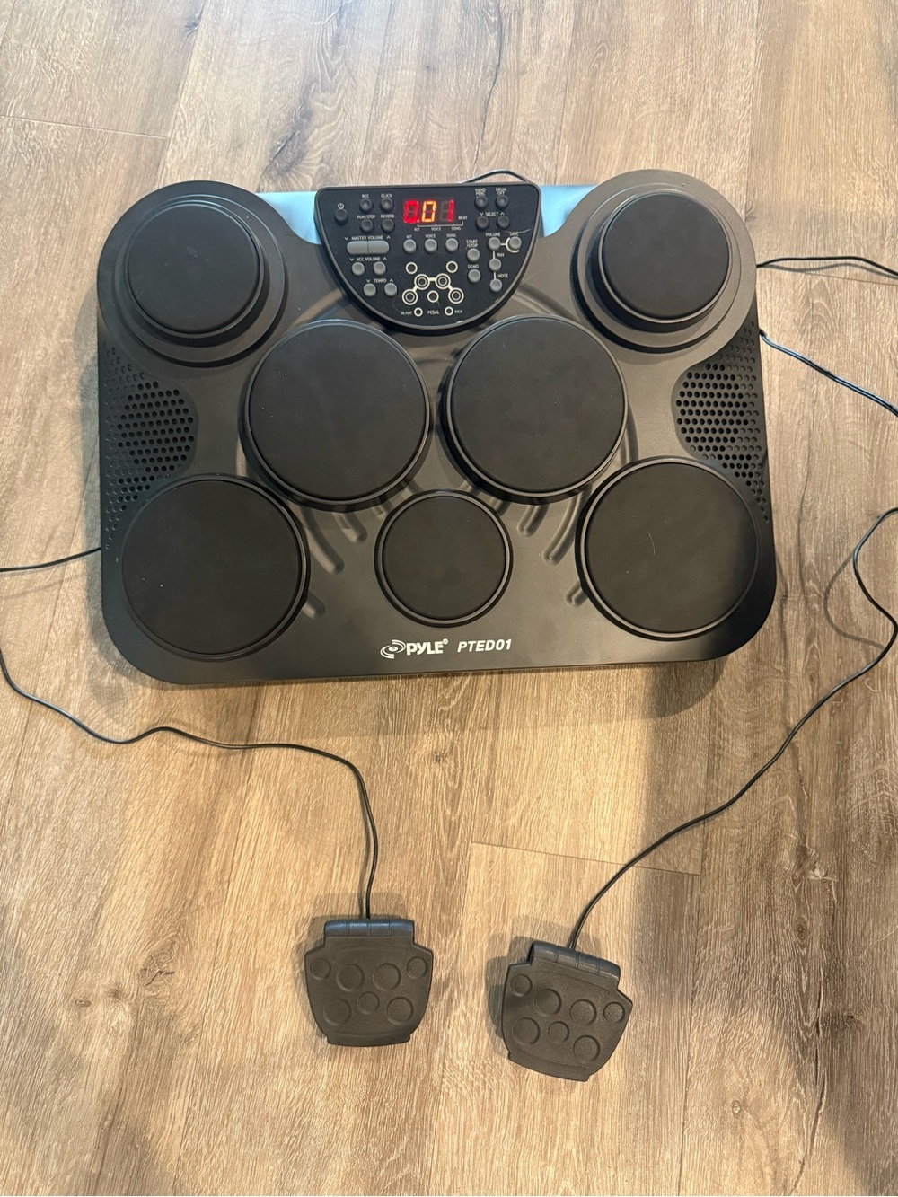 Pyle PTED01 Electronic Drum Kit - Black